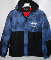 Куртки мужские АТЕ (black-blue) оптом M7 71324659 8886-27