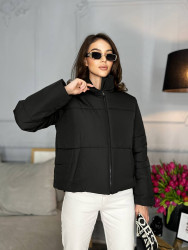 Куртки демисезонные женские (черный) оптом MILANI AND MILEDI 82694037 696-2