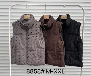 Жилетки женские (черный) оптом 24153679 8858-330