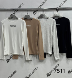 Лонгсливы женские ПОЛУБАТАЛ (серый) оптом 89472615 7511-54