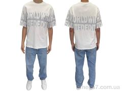 Футболка, I8denim оптом 90571 ekru