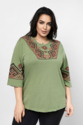 Лонгсливы женские БАТАЛ оптом 90835472 569-39