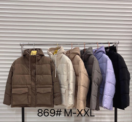 Куртки демисезонные женские (коричневый) оптом 90145378 869-1