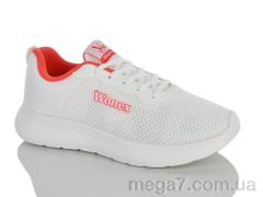 Кроссовки, Violeta оптом 2028-24 white-red