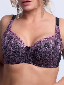 Бюстгальтер Finikin 5126D (  чёрно-розовый, D  6 шт. )