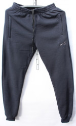 Спортивные штаны мужские на флисе (темно синий) оптом 70836145 07 -54