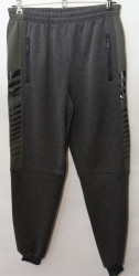 Спортивные штаны мужские на флисе (gray) оптом Турция 39105284 03-22