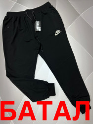 Спортивные штаны мужские БАТАЛ (black) оптом 58176423 07-21