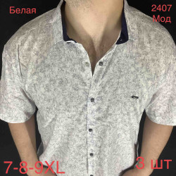 Рубашки мужские PAUL SEMIH БАТАЛ оптом 59840213 2407-50