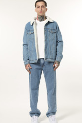 Куртки джинсовые зимние мужские I8DENIM оптом 76152043 575-138