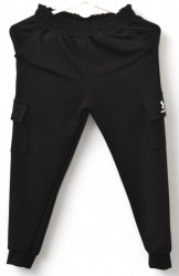 Спортивные штаны детские (черный) оптом 68103957 02-39