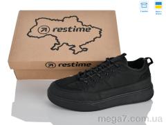 Кроссовки, Restime оптом AM026822 black