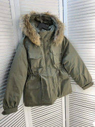 Куртки зимние женские (хаки) оптом 69034258 8022-29