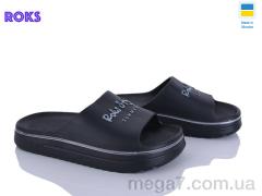 Шлепки, Roks оптом 540-010 чорний
