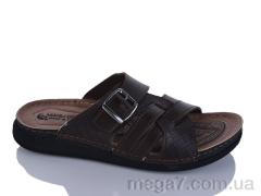 Шлепки, Oscar оптом 01-18 корич.к.