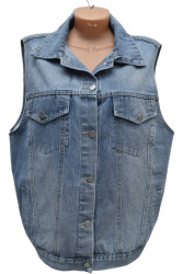 Жилетки джинсовые женские ПОЛУБАТАЛ оптом 08137925 2511-203