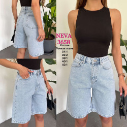 Шорты джинсовые женские NEVA оптом 26058741 3658-39