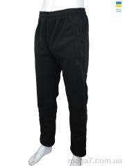Спортивные брюки, Obuvok оптом Ni black, флис (06969)