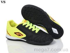 Футбольная обувь, VS оптом Дугана N03 black-yellow (31-35)