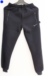 Спортивные штаны подростковые на флисе (dark blue) оптом 46915830 07-43