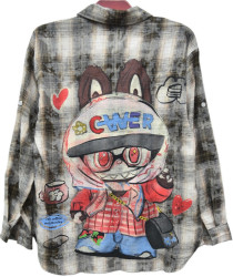 Рубашки женские ПОЛУБАТАЛ оптом 76359410 735-1-17