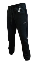 Спортивные штаны юниор на флисе (черный) оптом Турция 95624380 01-6