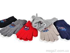 Перчатки, RuBi оптом 2526 (13см) хутро mix
