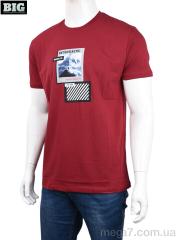 Футболка, BIG оптом 3707-075 bordo