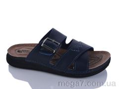 Шлепки, Oscar оптом 01-13 синій к.