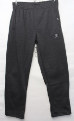Спортивные штаны мужские БАТАЛ на флісі (grey) оптом 85347169 03-22