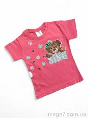 Футболка, Kids-modnik оптом 117-2 кораловий