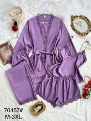 Ночные пижамы женские (4-ка) оптом 26579318 70457-69