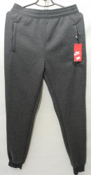Спортивные штаны мужские на флисе (серый) оптом 20641973 02-7