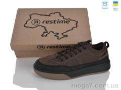 Кроссовки, Restime оптом AM026822 brown