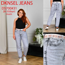 Джинсы женские DKNSEL ПОЛУБАТАЛ оптом 42089716 D5700-31