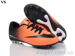 Футбольная обувь, VS оптом Walked crampon01 orange-black