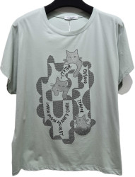 Футболки женские БАТАЛ оптом 50931786 7156-6