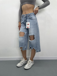 Шорты джинсовые женские I8DENIM оптом 81953602 01-45