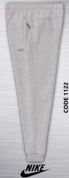 Спортивные штаны мужские БАТАЛ на флисе (серый) оптом 45082671 1122-29