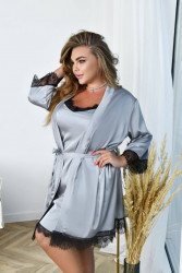 Ночные пижамы женские БАТАЛ оптом 78021649 75-15