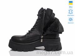 Ботинки, Prime-Opt оптом Prime-Opt vs KidsMIX//READY STEADY Paradize T-546 чорна шкіра зима(36-39)