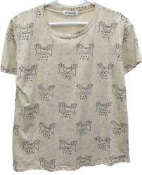 Футболки женские БАТАЛ оптом 98365012 DA3057-148