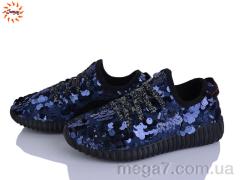 Кроссовки, Jumay оптом Кросівки блиск синій