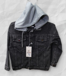 Куртки джинсовые подростковые YGBB (серый) оптом 61573298 ZH0321-233