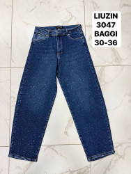 Джинсы женские БАТАЛ БАГГИ оптом 03974862 3047-14