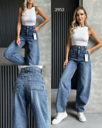 Джинсы женские БАГГИ оптом 60125834 2952-2