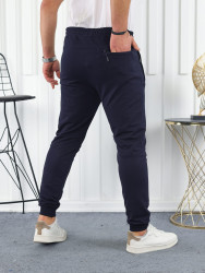 Спортивні штани чоловічі (темно-синій) оптом 2BRO  