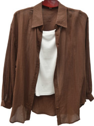 Рубашки женские (2-ка) ПОЛУБАТАЛ оптом 92756381 6505-4