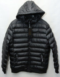 Куртки зимние кожзам мужские FUDIAO (black) оптом 43028951 6857-27