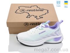 Кроссовки, Restime оптом RWL25538 white-purple